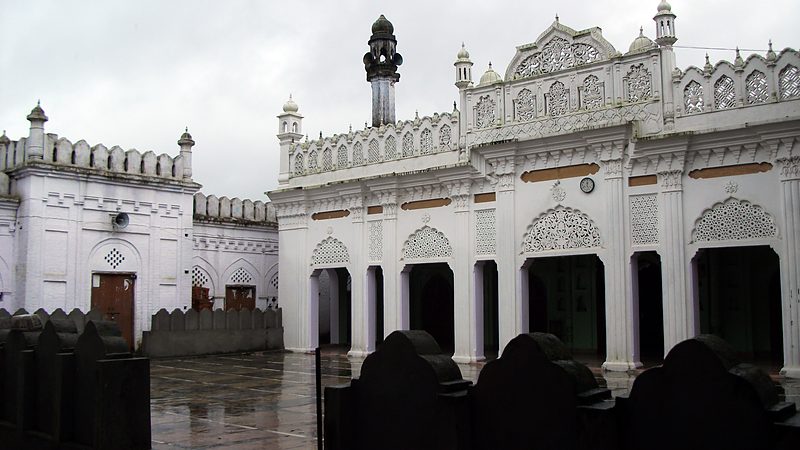 The courtyard after rain