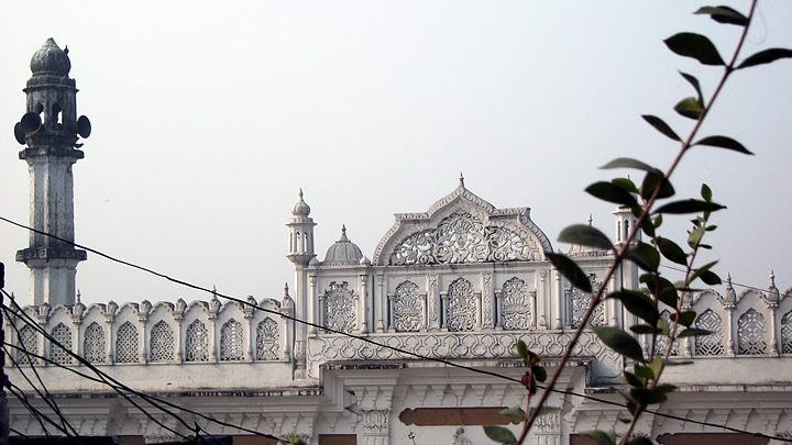 Minaret through the leaves