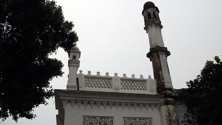 Minaret against the winter sky