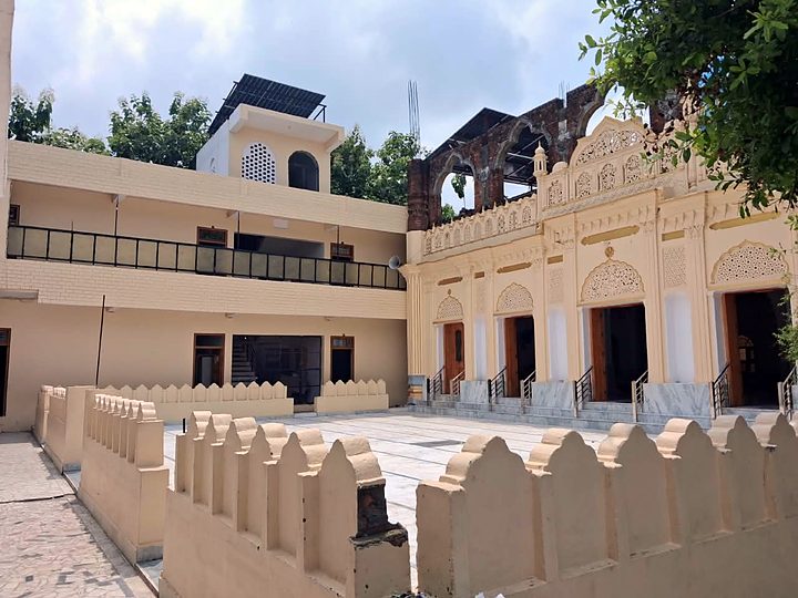 Courtyard beside the mosque, 2026
