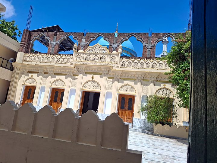 Mosque façade and courtyard, 2026