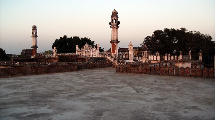 Rooftops of Hilali Sarai at dusk